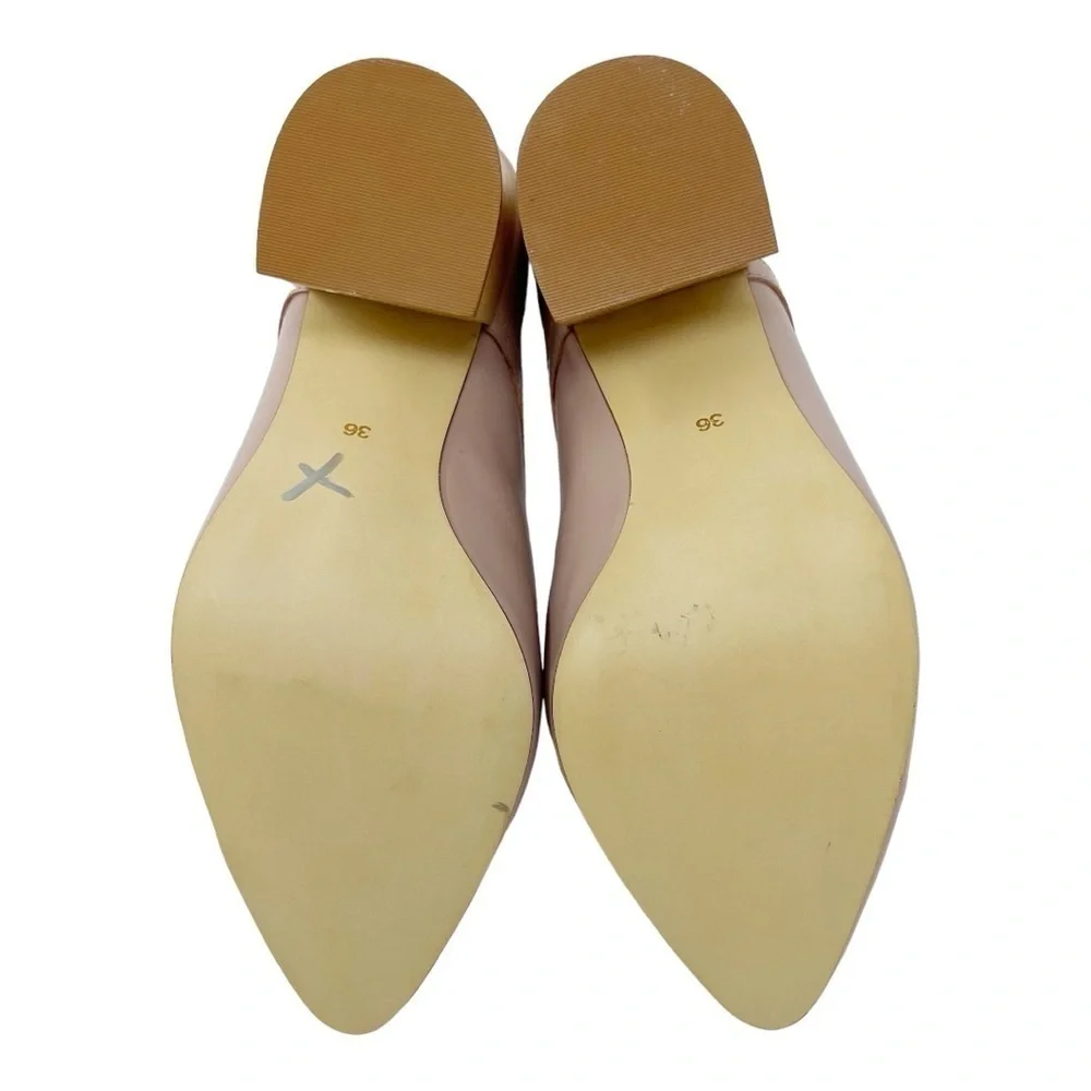 Anthropologie Pied Juste Tipo Pale Pink Lace Up Heels Sz 36